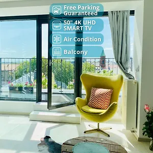 Angel Mint - Free Parking - Balcony Apartment Krakau